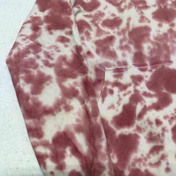 Lululemon All Yours Hoodie Tie Dye Fleece in Marmoleado Tie Dye Brier Rose - 6 - Picture 7 of 15